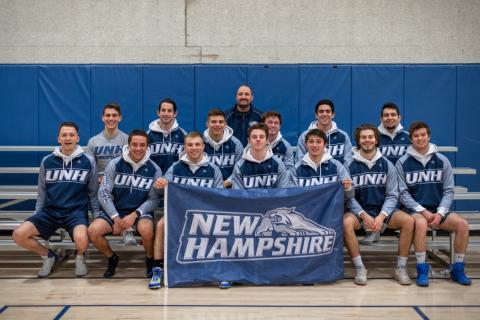 team photo of UNH wrestling