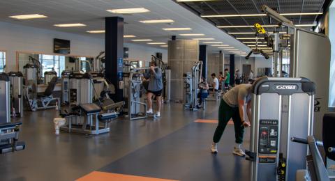 Wide shot of first floor HRC with machines.