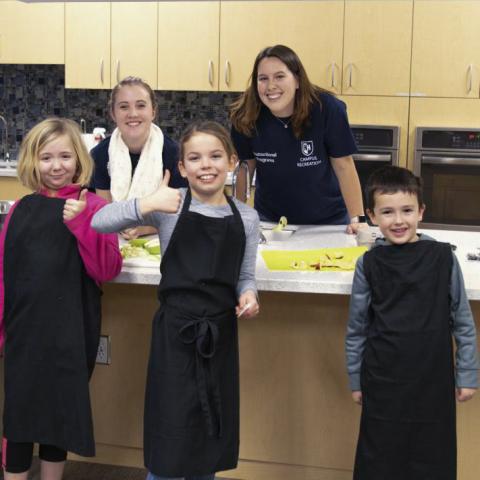 Children in the kitchen