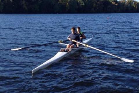 Mens rowing club sport